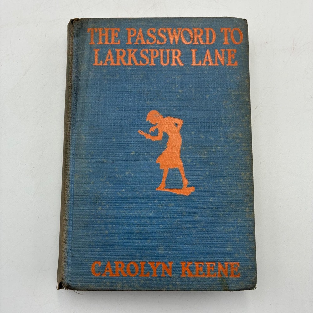 Nancy Drew The Password to Larkspur‎ Lane Carolyn Keene 1933 Grosset Dunlap Blue